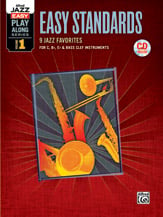 ALFRED JAZZ EASY PLAY ALONG SERIES #1 EASY STANDARDS BK/CD C, B FLAT,E FLAT, BC cover Thumbnail